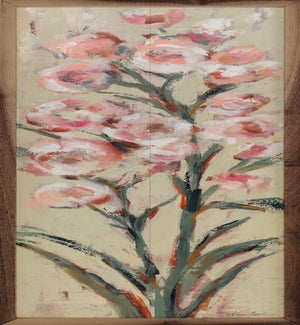 Tall Blush Flowers II By Silvia Vassileva